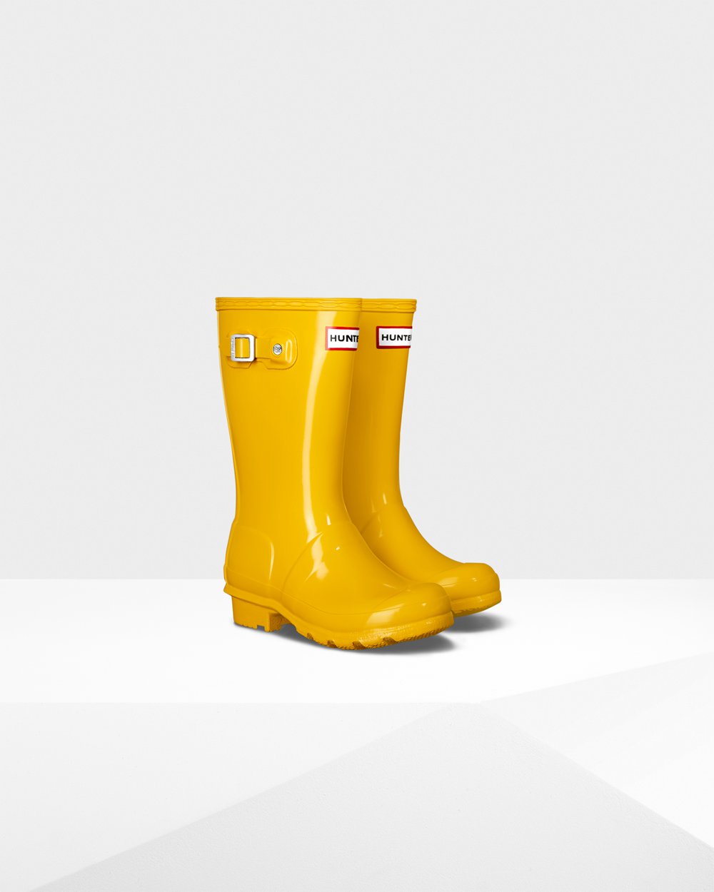 Kids Hunter Original Big Gloss - Rain Boots Yellow - 3580-CRDGI